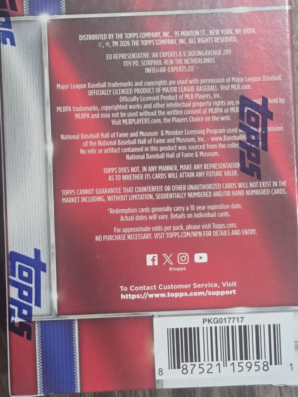 New In Package 2026 Topps MLB Chrome Baseball Trading Card Value Box - Picture 5 of 5